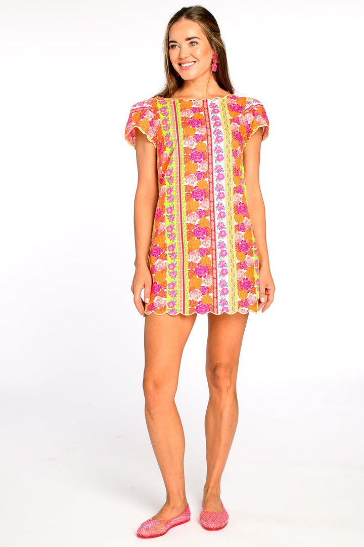 Elizabeth James: Louisa Dress: Rosebud Ribbon Stripe - Shorely Chic Boutique