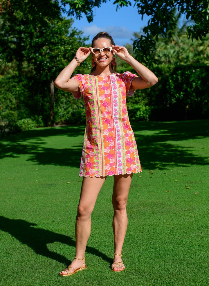 Elizabeth James: Louisa Dress: Rosebud Ribbon Stripe - Shorely Chic Boutique