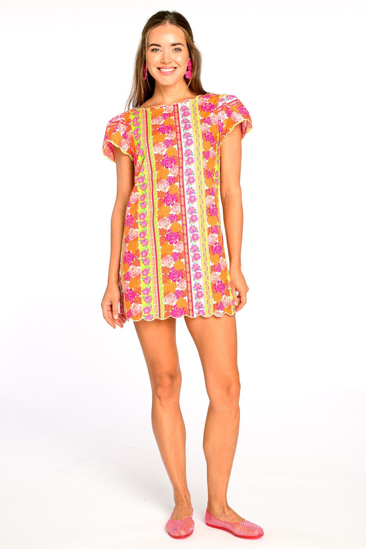 Elizabeth James: Louisa Dress: Rosebud Ribbon Stripe - Shorely Chic Boutique