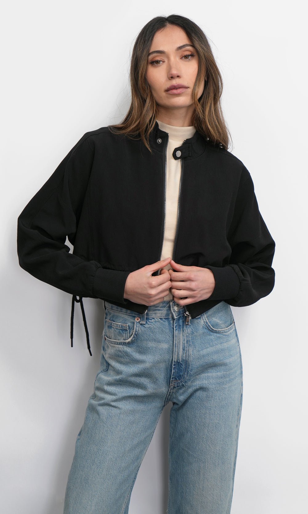 Greylin: Farla Bomber Jacket: Black - Shorely Chic Boutique