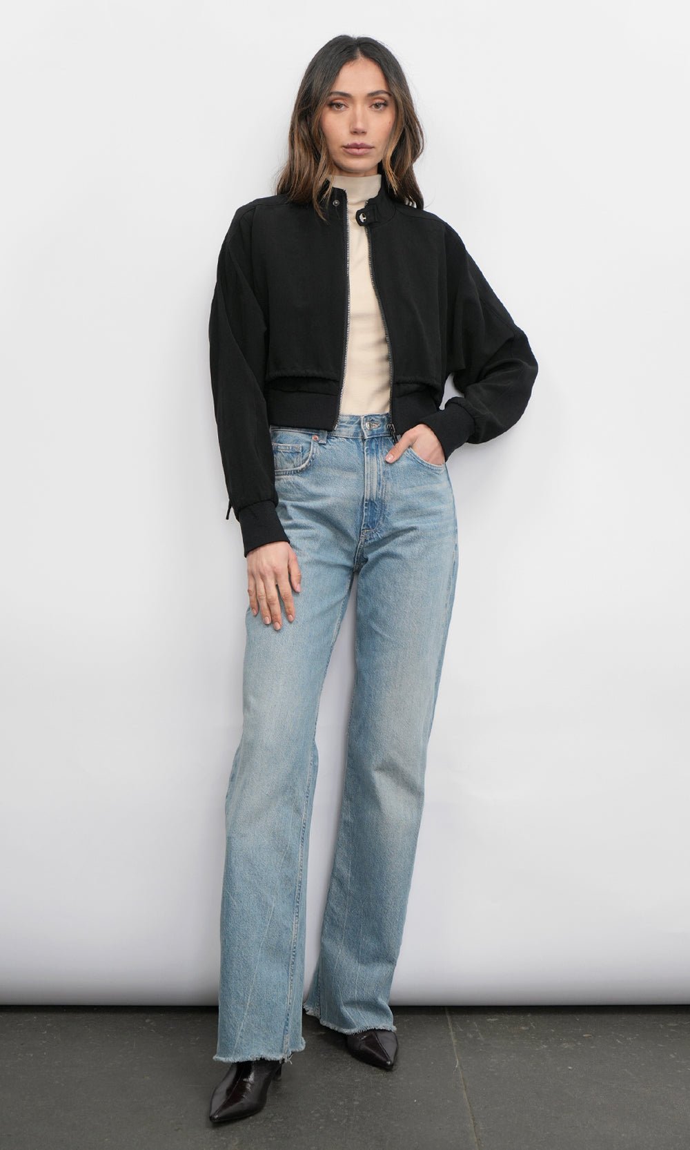 Greylin: Farla Bomber Jacket: Black - Shorely Chic Boutique