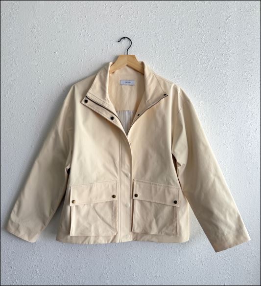 Greylin: Mila Water Resistant Funnel Neck Jacket: Vanilla - Shorely Chic Boutique