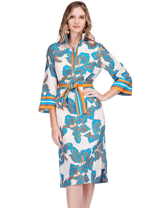 Jade - Bold Riviera Midi Dress: Multi - Shorely Chic Boutique