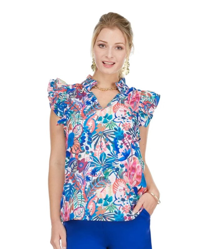 Jade - Nirvana Floral Blouse: Multi - Shorely Chic Boutique
