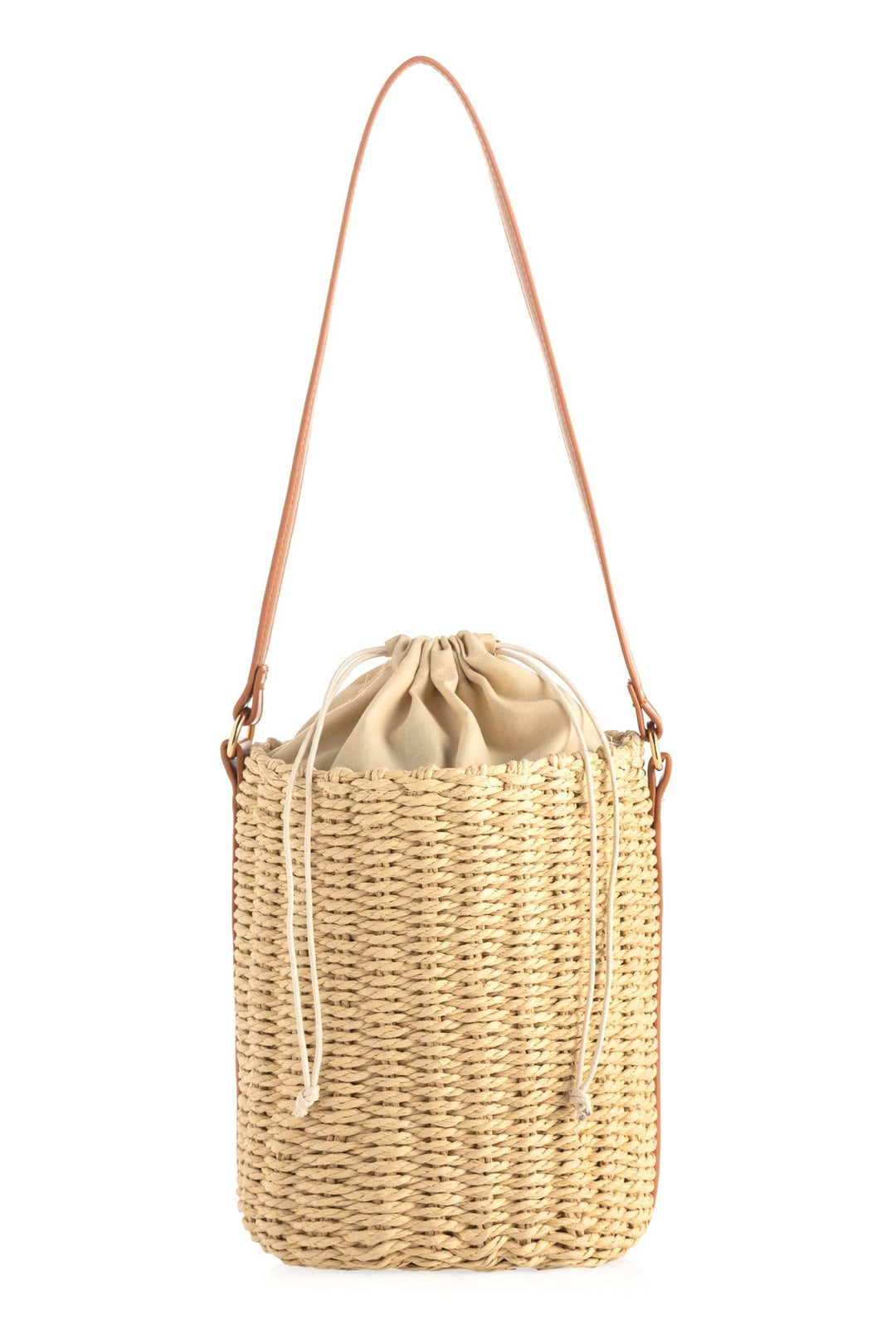 JOS BUCKET BAG, NATURAL - Shorely Chic Boutique