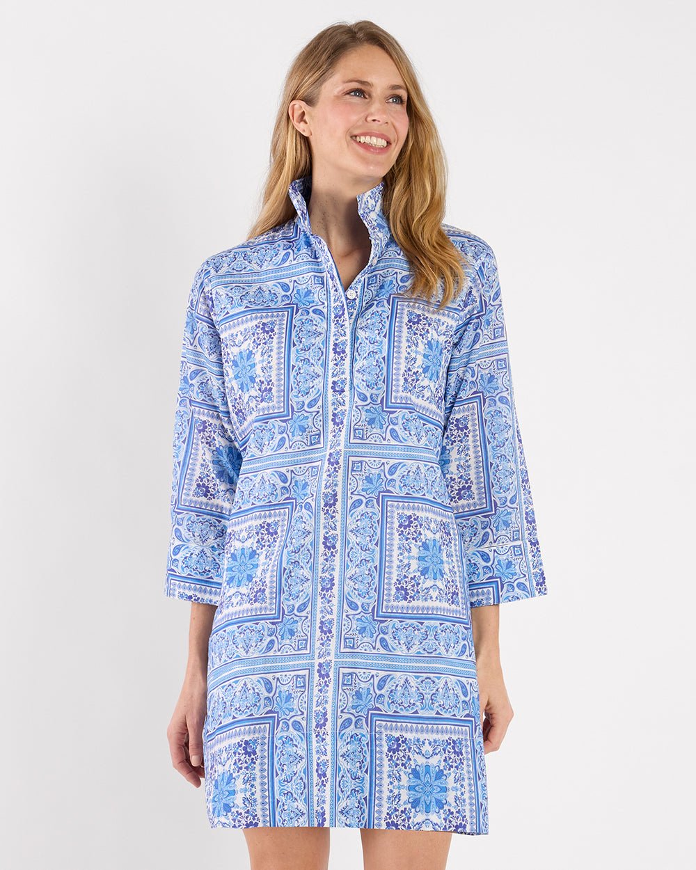 Jude Connally - Helen Dress Cotton Voile: Peri - Shorely Chic Boutique