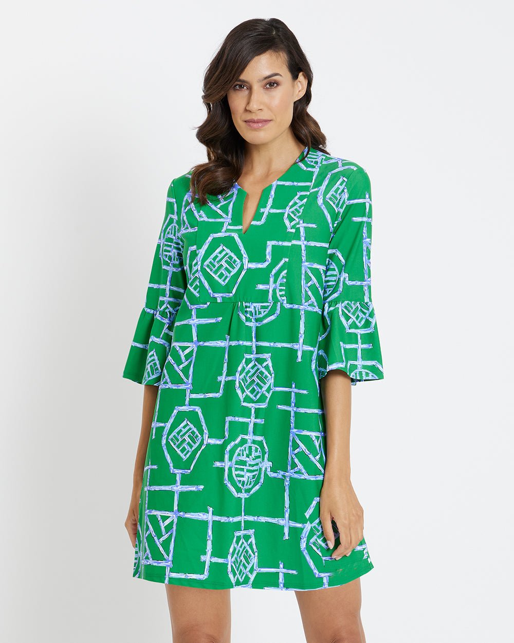 Jude Connally - Kerry Bamboo Lattice Dress: Shamrock - Shorely Chic Boutique