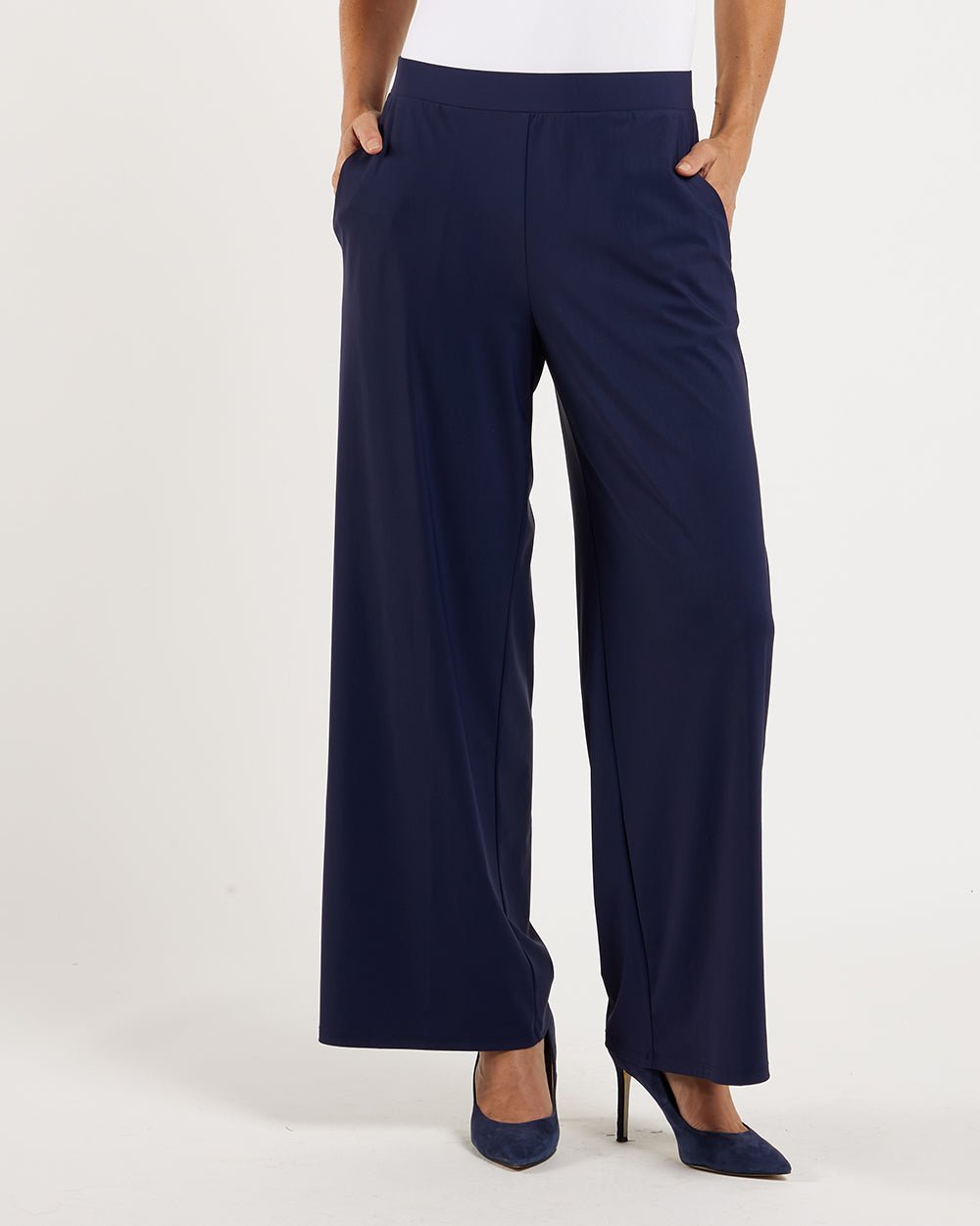 Jude Connally - TNicolette Pant Lightweight Jude Cloth: Navy - Shorely Chic Boutique