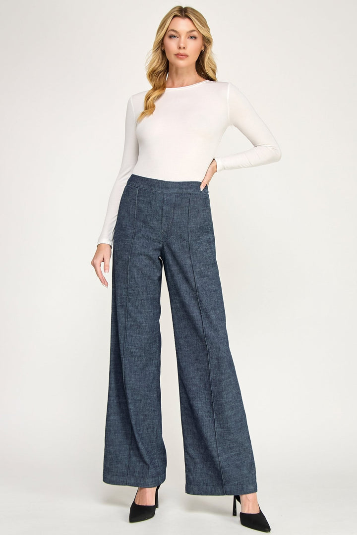 Level 99 - Scarlette PullOn Trouser - Shorely Chic Boutique