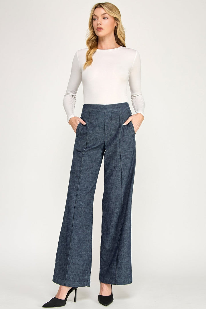 Level 99 - Scarlette PullOn Trouser - Shorely Chic Boutique