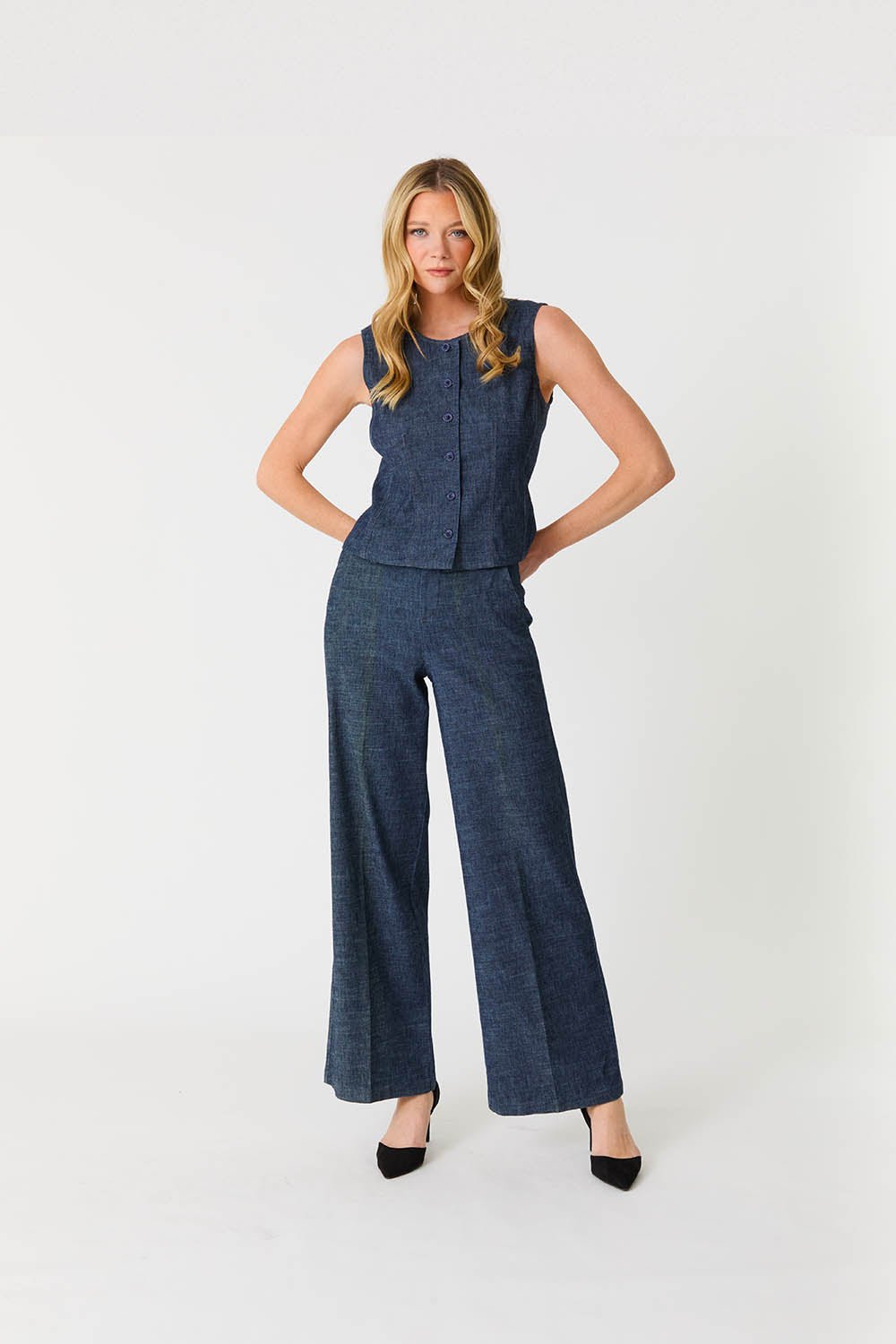 Level99 - Tallulah Pant: Indigo Night - Shorely Chic Boutique