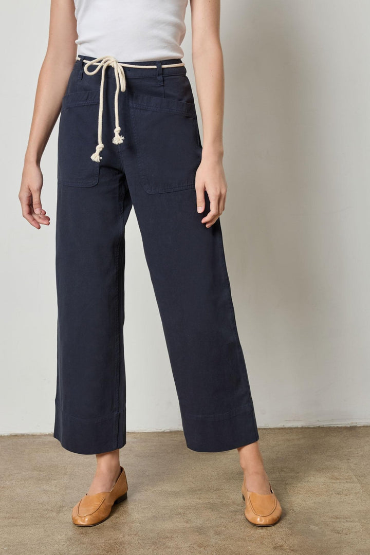 Lilla P - Patch Pocket Pant: Navy - Shorely Chic Boutique