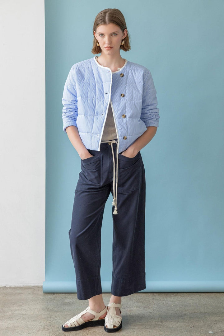 Lilla P - Patch Pocket Pant: Navy - Shorely Chic Boutique