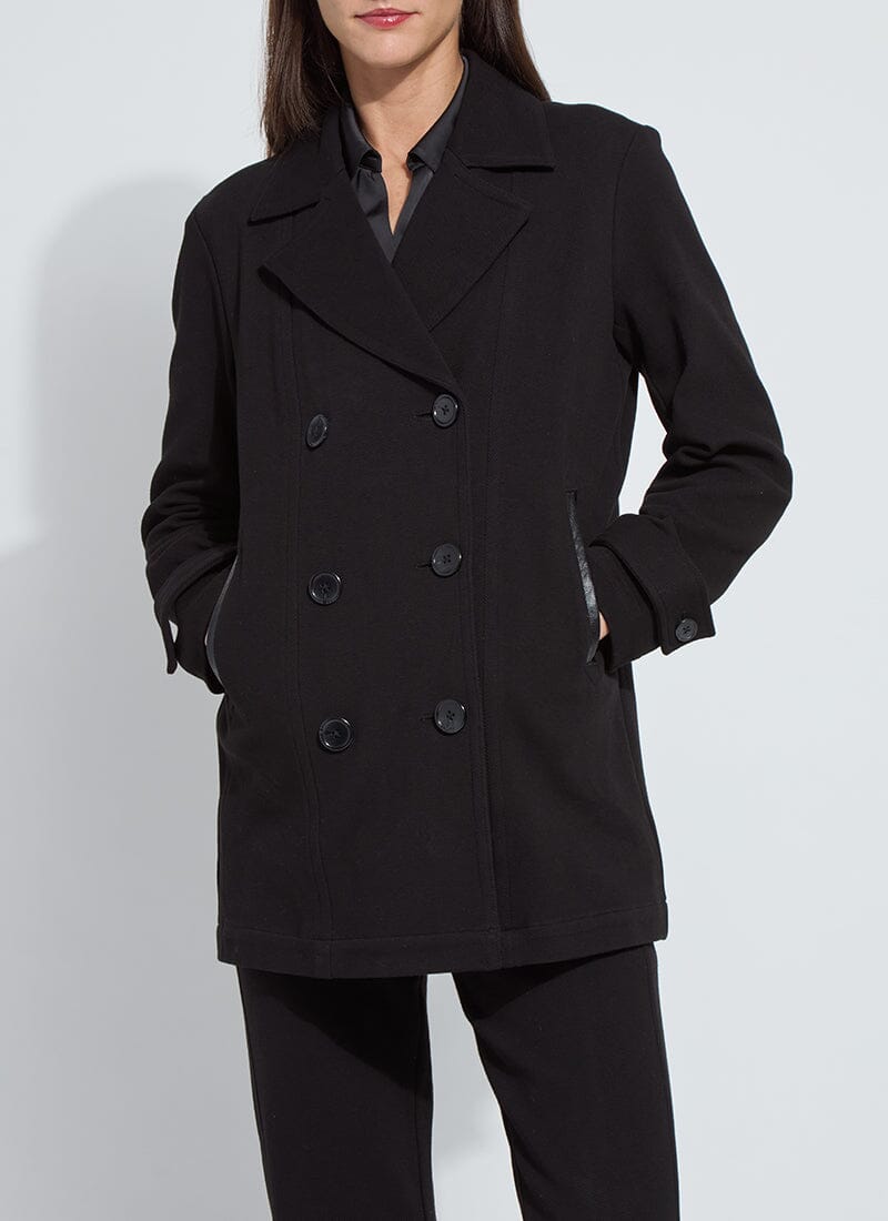 Lysse - Alma Cavalry Peacoat: Black - Shorely Chic Boutique