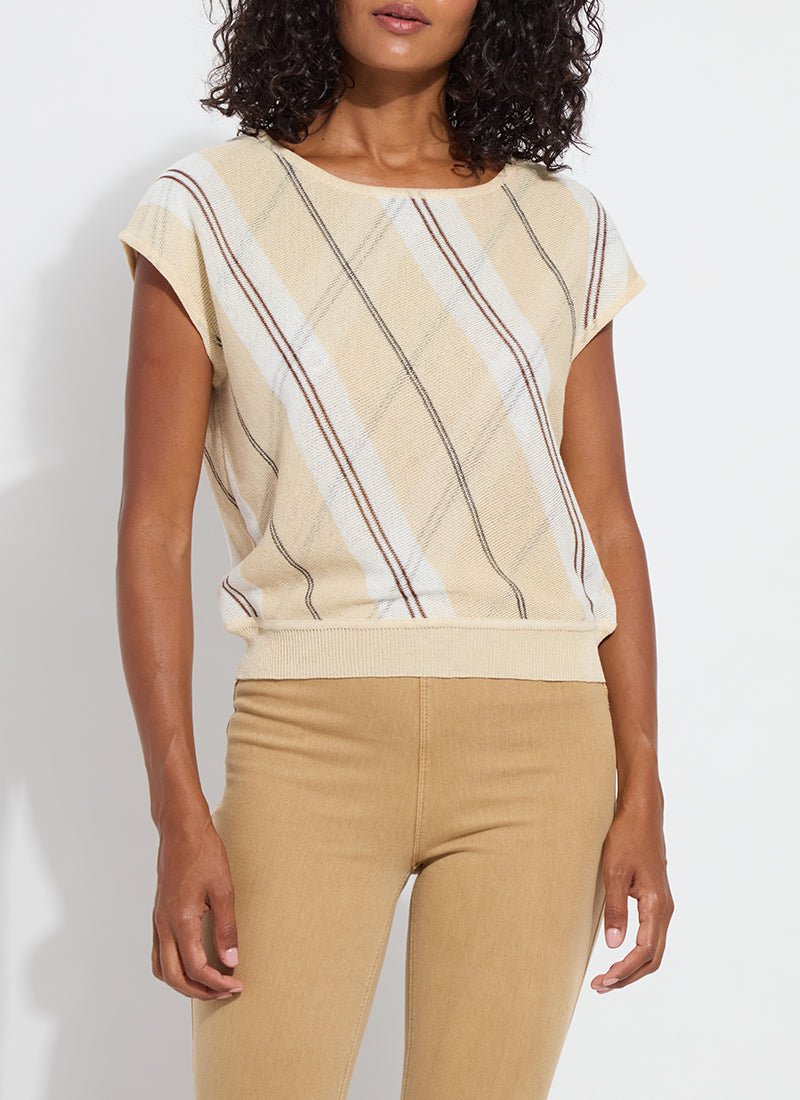 Lysse - Brielle Cap Sleeve Lightweight Sweater: Light - Shorely Chic Boutique