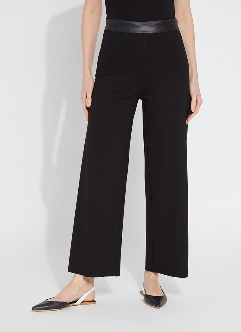 Lysse - Denver Wide Leg Ponte (28" Inseam): Black - Shorely Chic Boutique