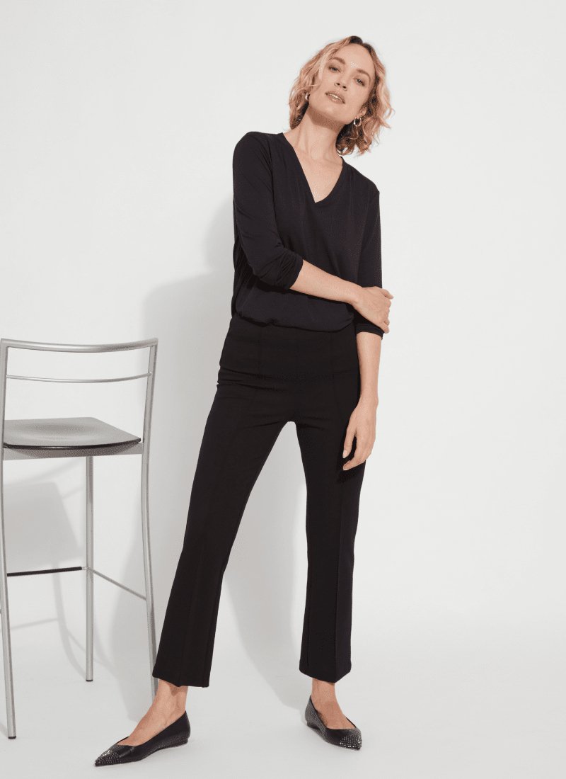 Lysse - Elysse Ankle Ponte Pant (27.5" Inseam): Black - Shorely Chic Boutique