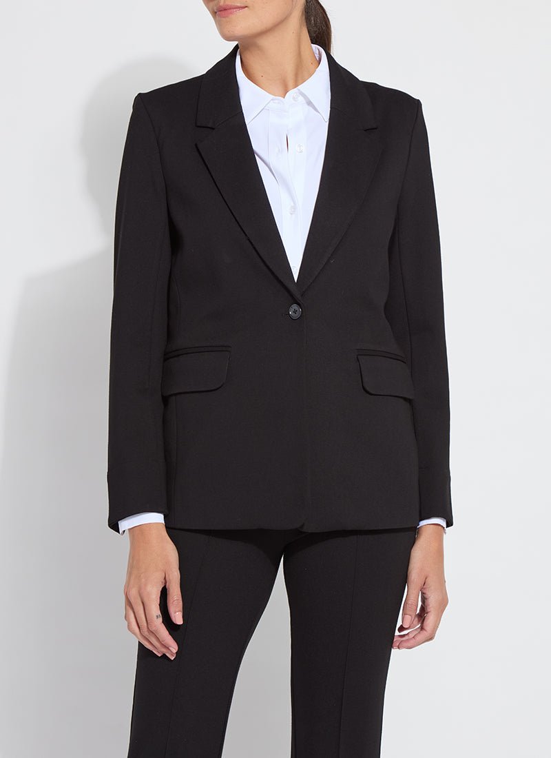 Lysse - Essential Ponte Blazer: Black - Shorely Chic Boutique
