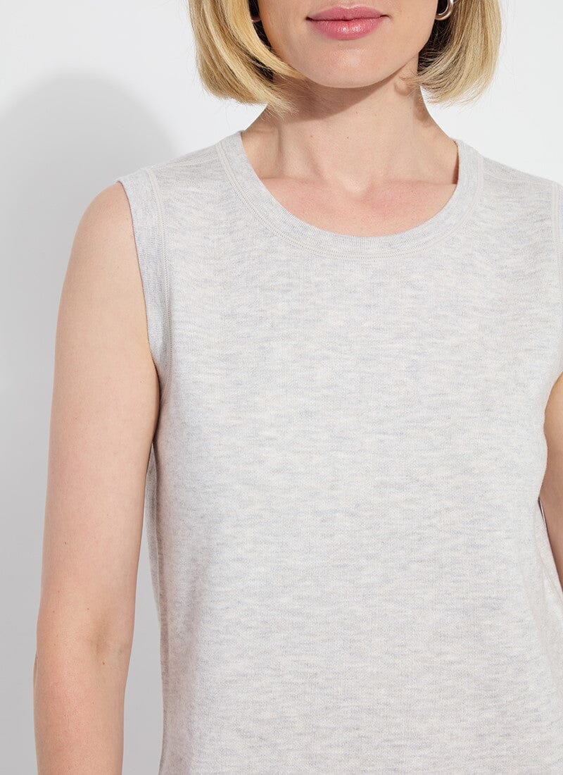 Lysse - Rowan Reversible Knit Tank: Grey/Cream - Shorely Chic Boutique