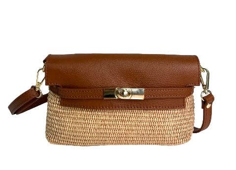 Serra Raffia: Cognac - Shorely Chic Boutique