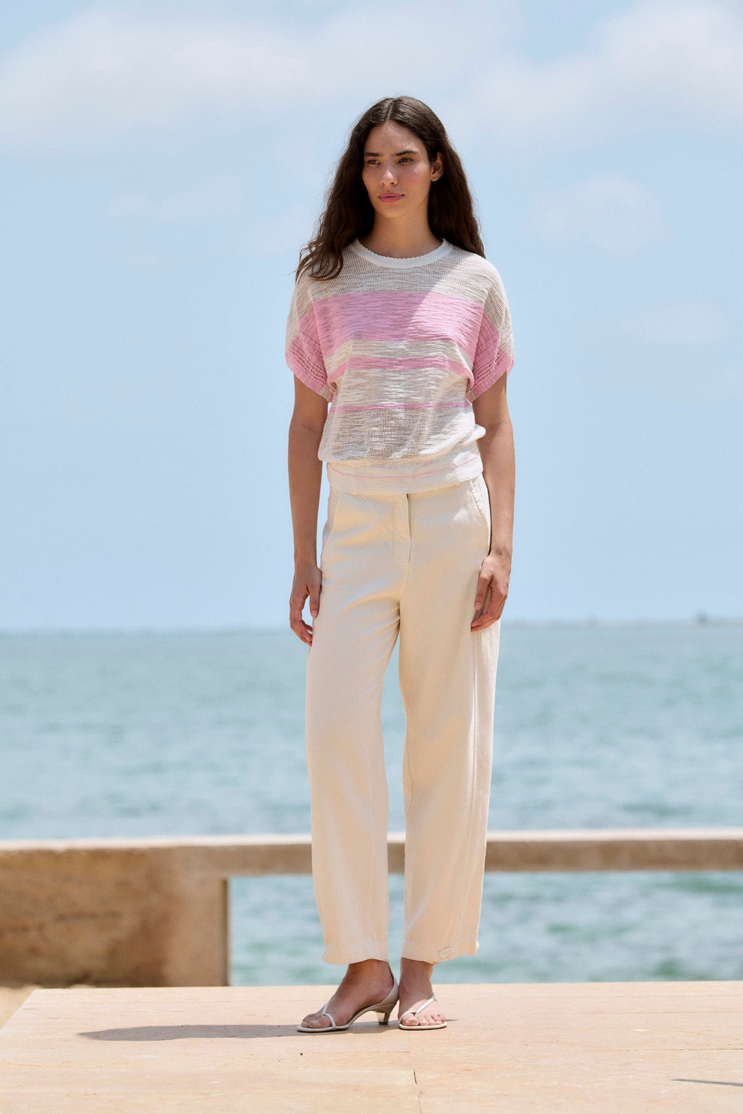 Sita Murt - Dropped sleeve striped sweater - Shorely Chic Boutique