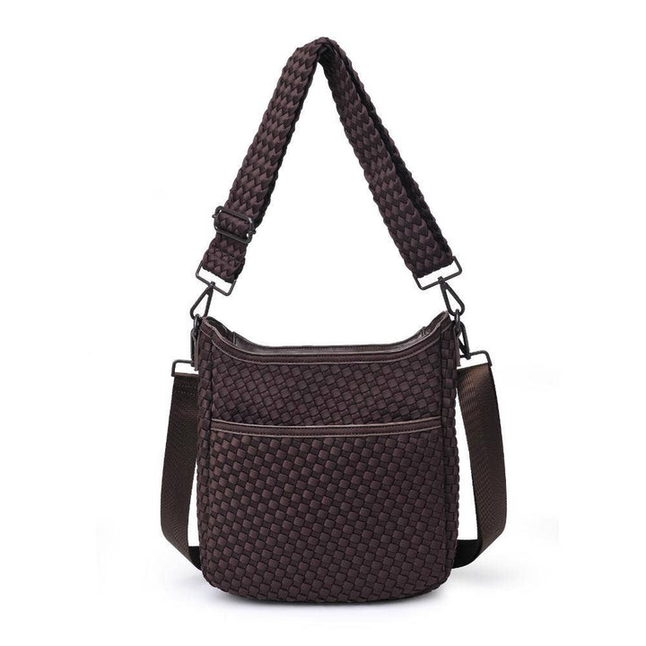 Sol & Solene: Kismet - Woven Neoprene Crossbody: Black - Shorely Chic Boutique