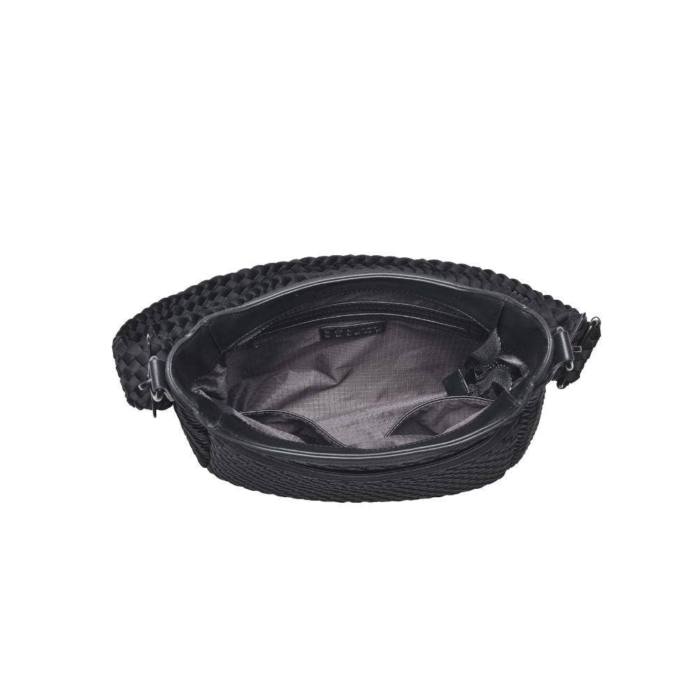 Sol & Solene: Kismet - Woven Neoprene Crossbody: Black - Shorely Chic Boutique