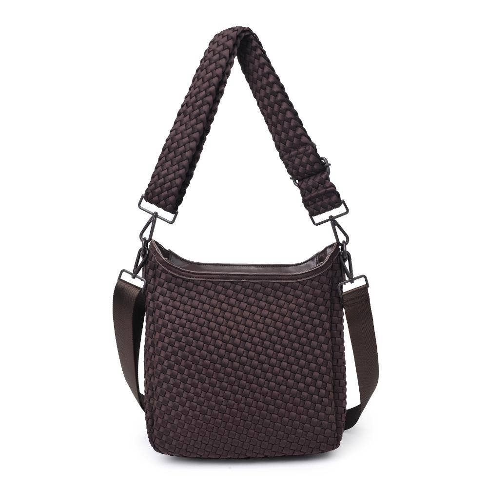Sol & Solene: Kismet - Woven Neoprene Crossbody: Black - Shorely Chic Boutique