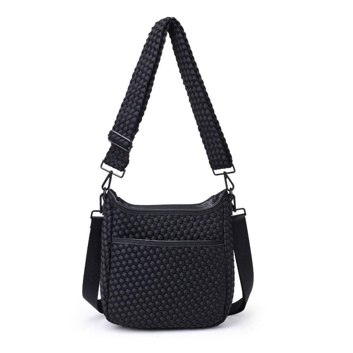 Sol & Solene: Kismet - Woven Neoprene Crossbody: Black - Shorely Chic Boutique