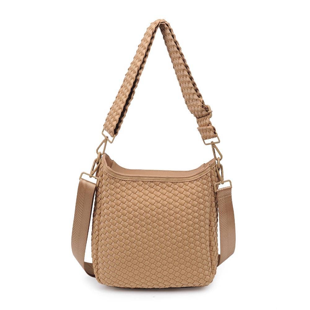 Sol & Solene: Kismet - Woven Neoprene Crossbody: Nude - Shorely Chic Boutique