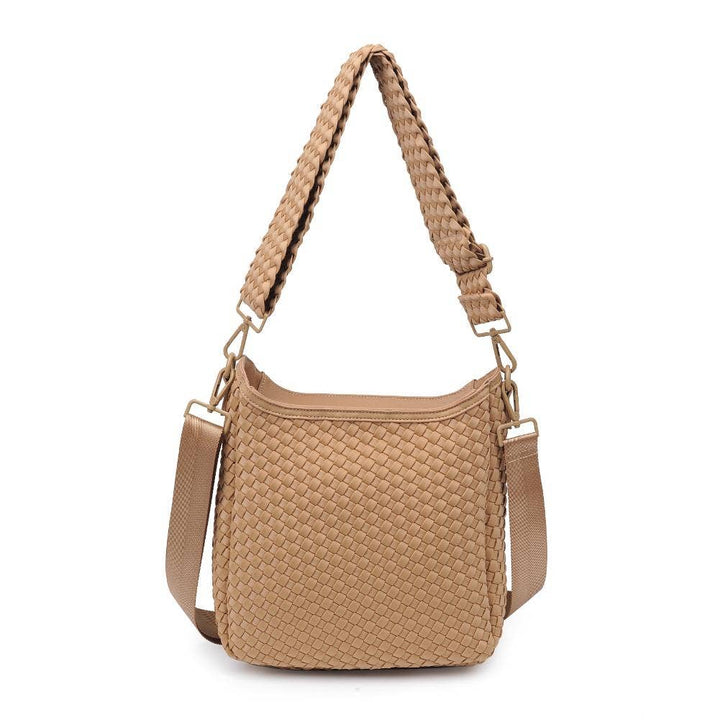 Sol & Solene: Kismet - Woven Neoprene Crossbody: Nude - Shorely Chic Boutique