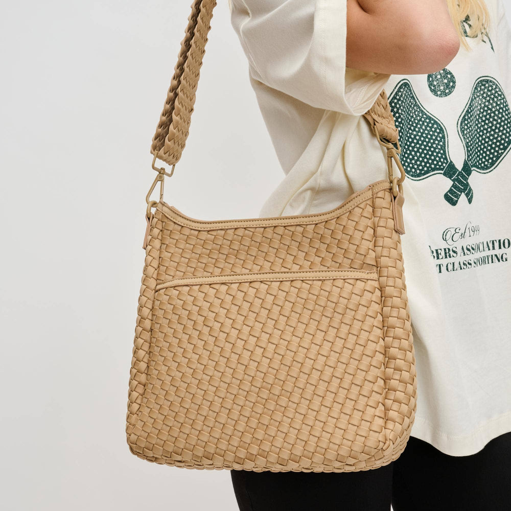 Sol & Solene: Kismet - Woven Neoprene Crossbody: Nude - Shorely Chic Boutique