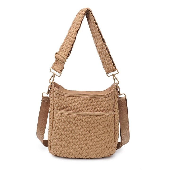 Sol & Solene: Kismet - Woven Neoprene Crossbody: Nude - Shorely Chic Boutique