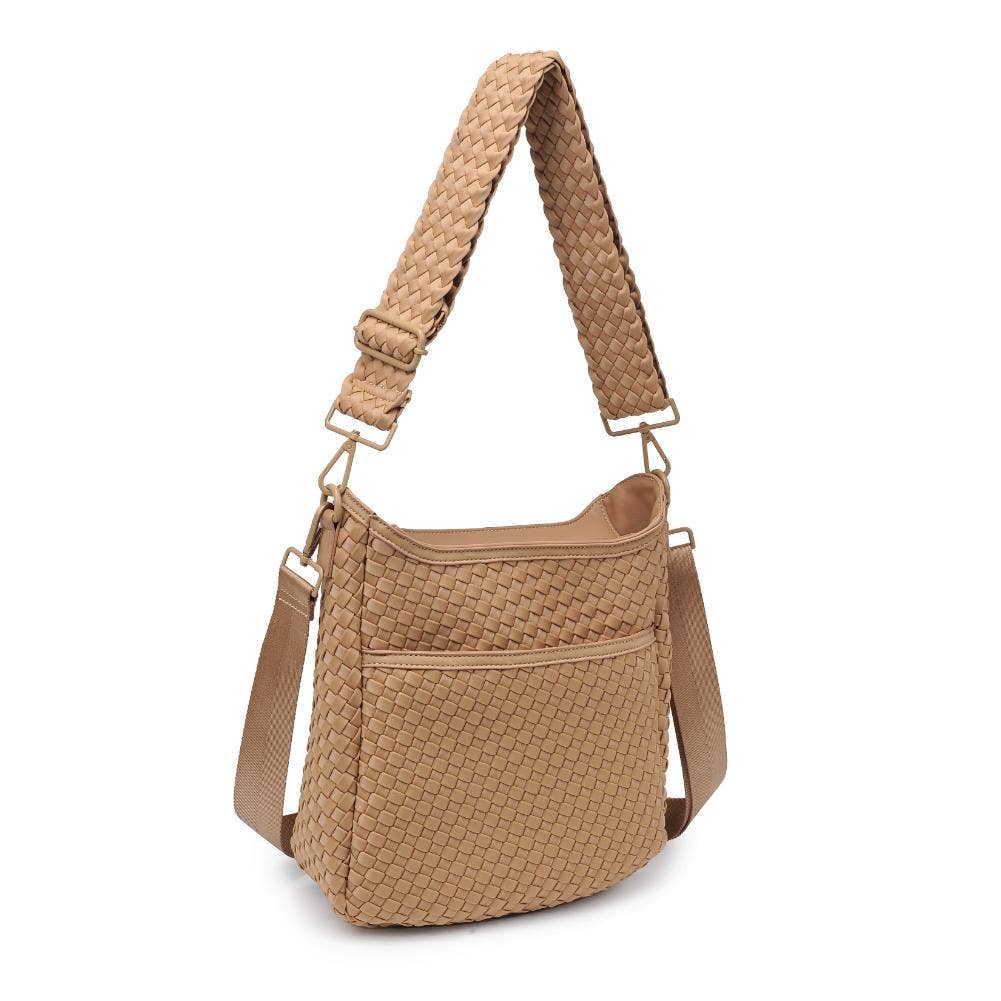 Sol & Solene: Kismet - Woven Neoprene Crossbody: Nude - Shorely Chic Boutique