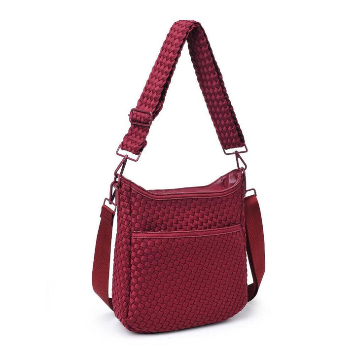 Sol & Solene: Kismet - Woven Neoprene Crossbody: Wine - Shorely Chic Boutique