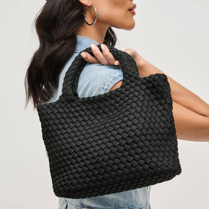 Sol & Solene: Sky's The Limit - Small Laced Up Eco - Edition Crossbody: Black - Shorely Chic Boutique