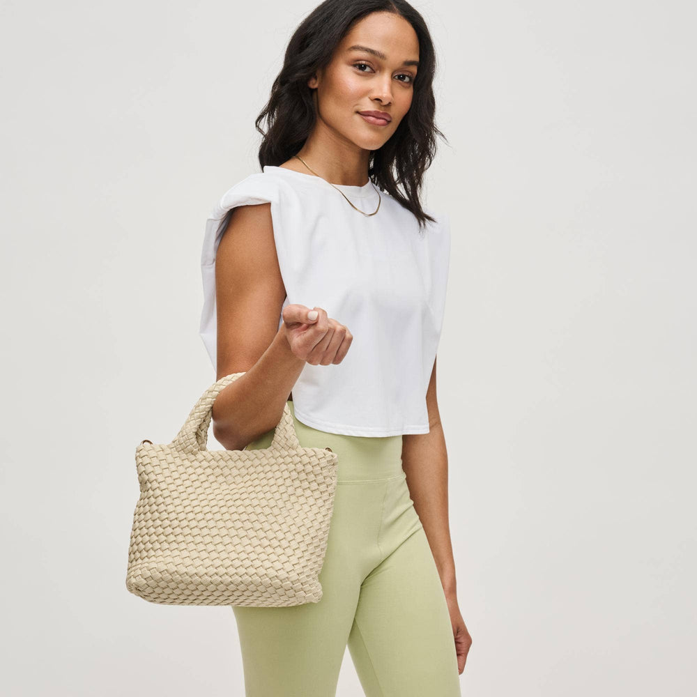 Sol & Solene: Sky's The Limit - Small Laced Up Eco - Edition Crossbody: Nude - Shorely Chic Boutique