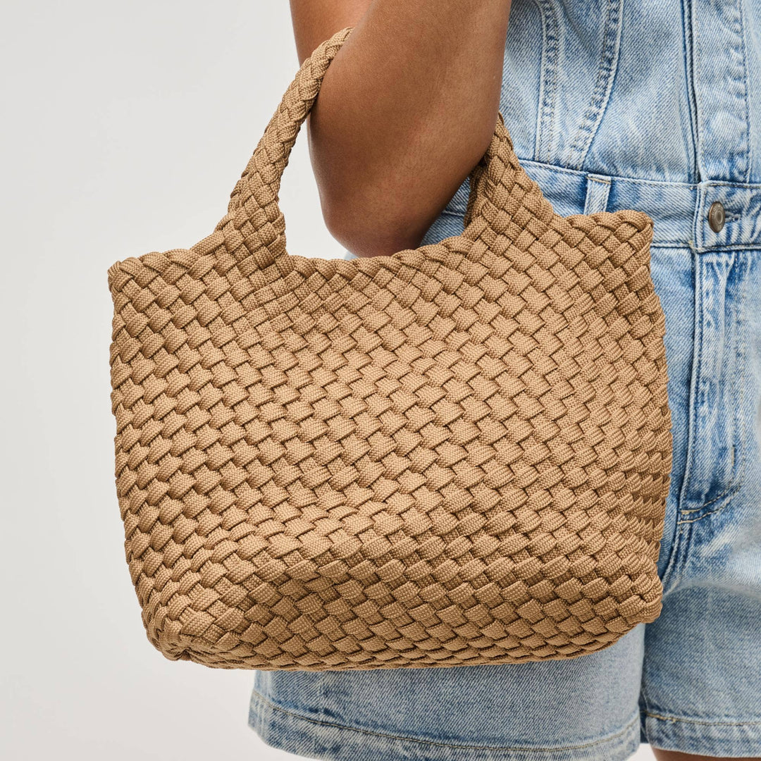 Sol & Solene: Sky's The Limit - Small Laced Up Eco - Edition Crossbody: Nude - Shorely Chic Boutique