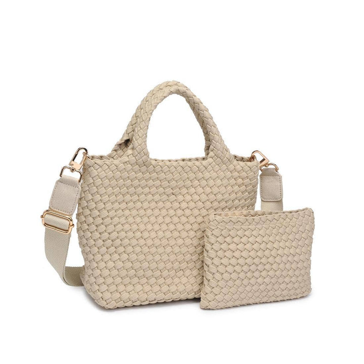 Sol & Solene: Sky's The Limit - Small Laced Up Eco - Edition Crossbody: Nude - Shorely Chic Boutique