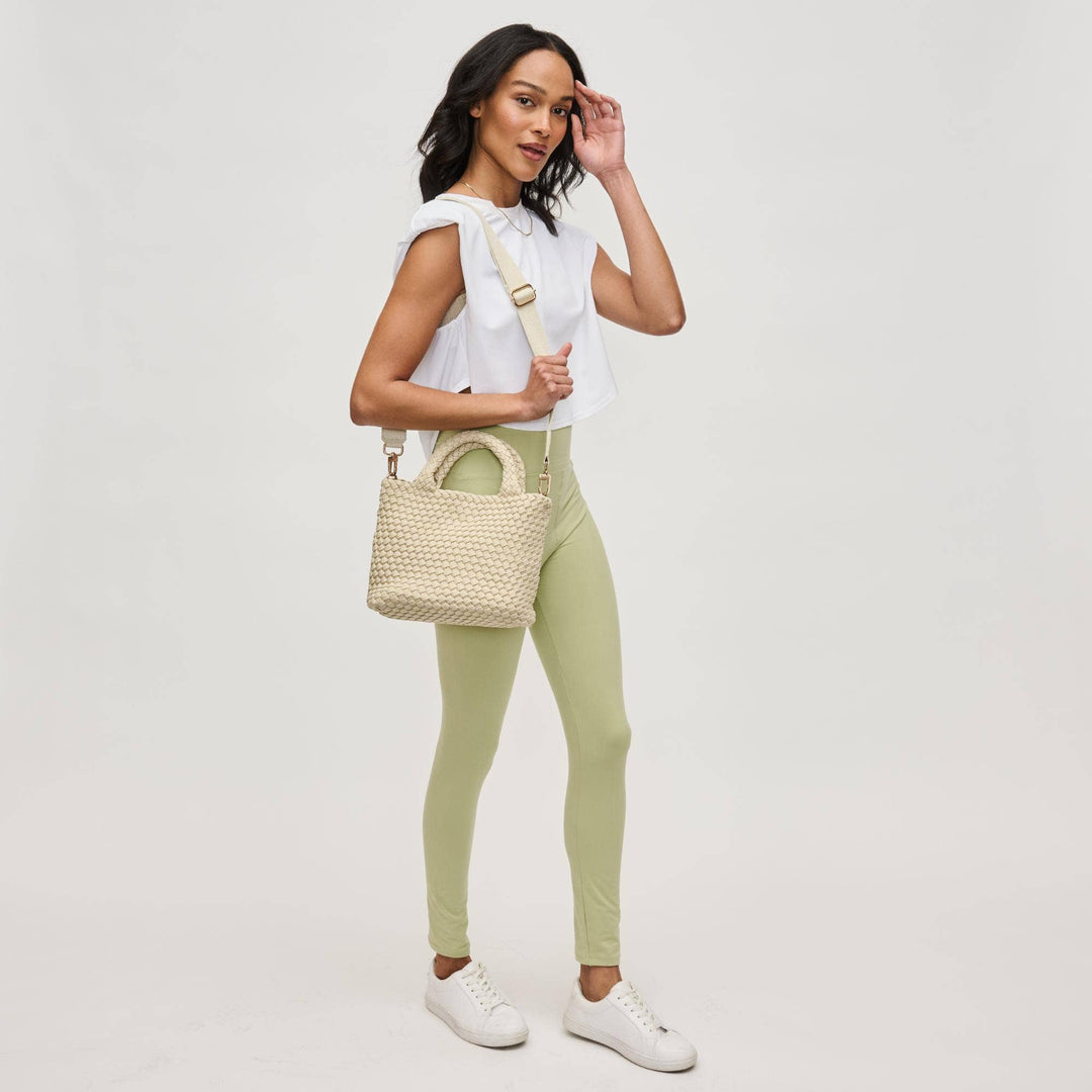 Sol & Solene: Sky's The Limit - Small Laced Up Eco - Edition Crossbody: Nude - Shorely Chic Boutique