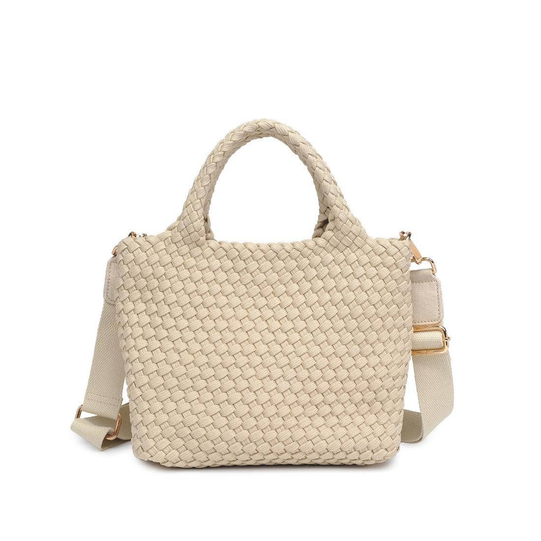 Sol & Solene: Sky's The Limit - Small Laced Up Eco - Edition Crossbody: Nude - Shorely Chic Boutique