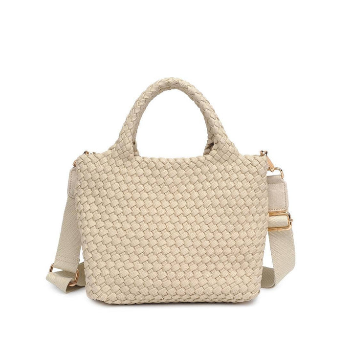 Sol & Solene: Sky's The Limit - Small Laced Up Eco - Edition Crossbody: Nude - Shorely Chic Boutique
