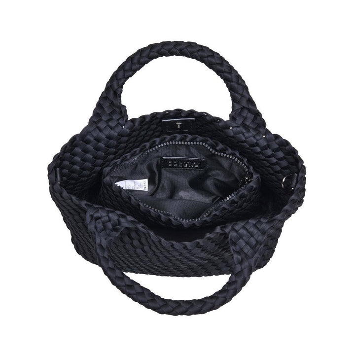 Sol & Solene: Sky's The Limit - Woven Neoprene Small Crossbody: Black - Shorely Chic Boutique