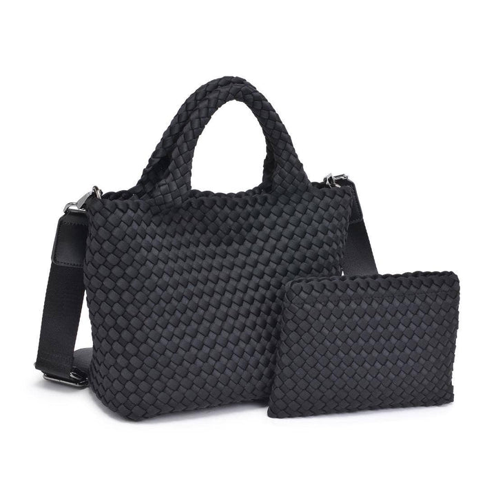 Sol & Solene: Sky's The Limit - Woven Neoprene Small Crossbody: Black - Shorely Chic Boutique