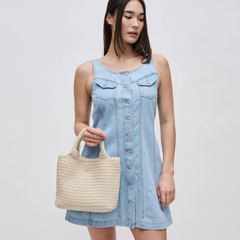 Sol & Solene: Sky's The Limit - Woven Neoprene Small Crossbody: Cream - Shorely Chic Boutique