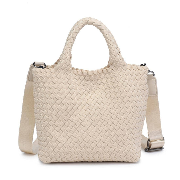 Sol & Solene: Sky's The Limit - Woven Neoprene Small Crossbody: Cream - Shorely Chic Boutique