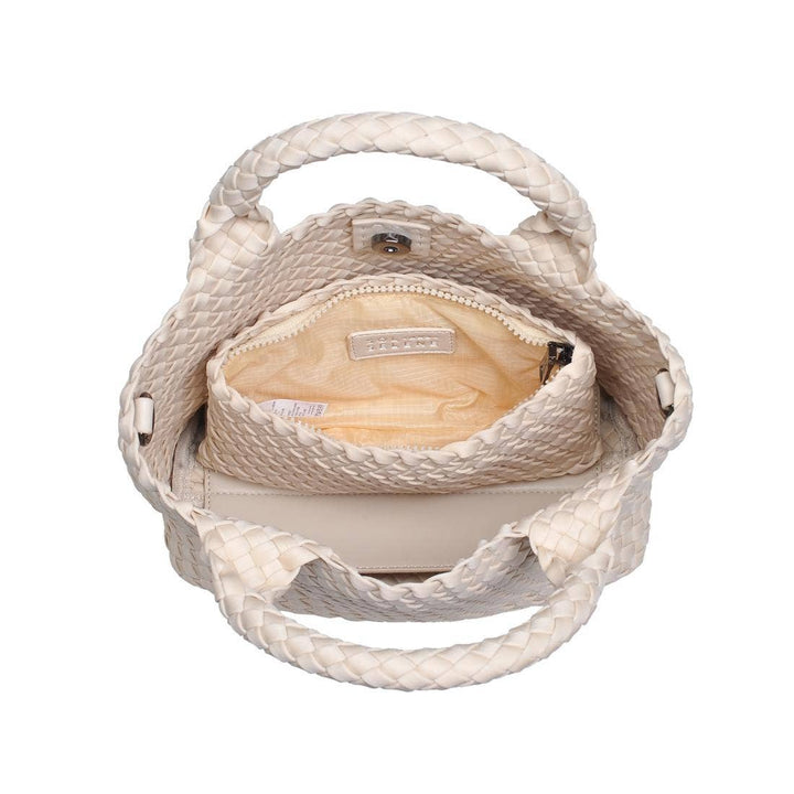 Sol & Solene: Sky's The Limit - Woven Neoprene Small Crossbody: Cream - Shorely Chic Boutique