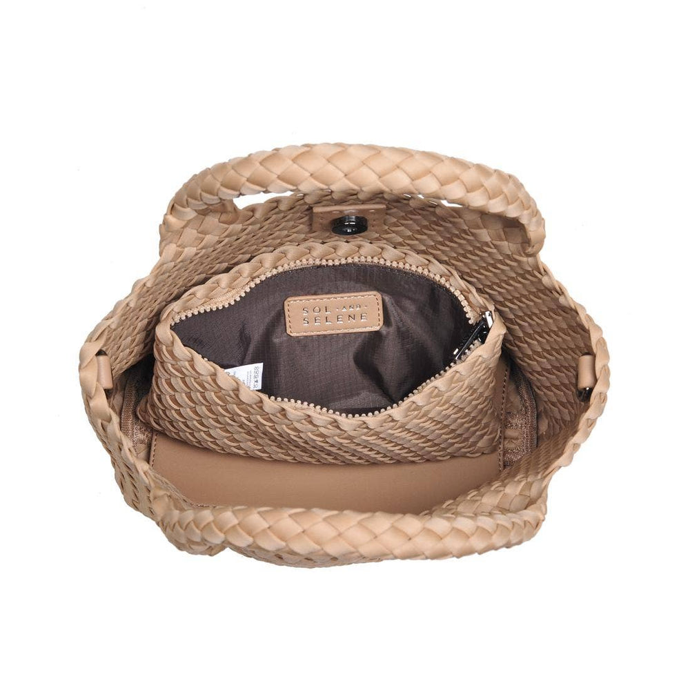 Sol & Solene: Sky's The Limit - Woven Neoprene Small Crossbody: Fog - Shorely Chic Boutique