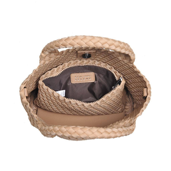 Sol & Solene: Sky's The Limit - Woven Neoprene Small Crossbody: Fog - Shorely Chic Boutique