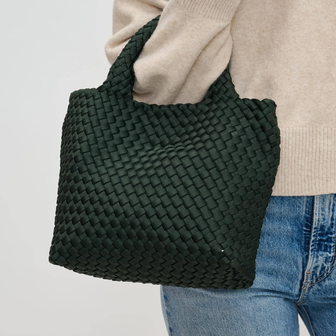 Sol & Solene: Sky's The Limit - Woven Neoprene Small Crossbody: Olive - Shorely Chic Boutique